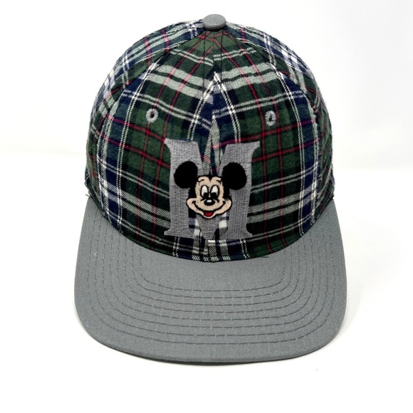 Goofy's Hat Co. Other - Vintage Mickey Mouse Plaid Snapback Hat Goofy's Hat Co. Made in USA